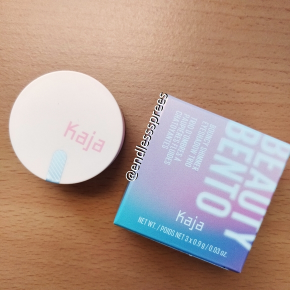 Kaja Beauty Bento Bouncy Matte & Shimmer Eyeshadow Trio in 02 Orange Blossom - Picture 2 of 5